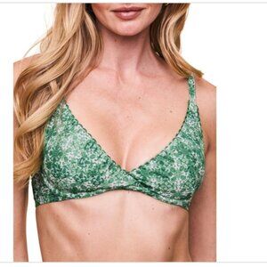 Adore Me Women's Pilar Swimwear Bikini Top  Green Size 32DD 9709